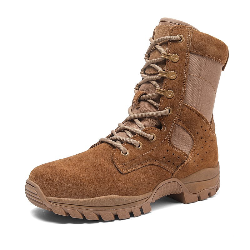 leather Tactical Hunting Boots Waterproof unisex tactical boot