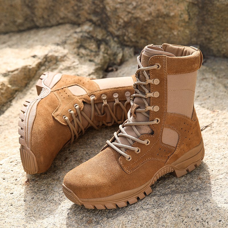 leather Tactical Hunting Boots Waterproof unisex tactical boot