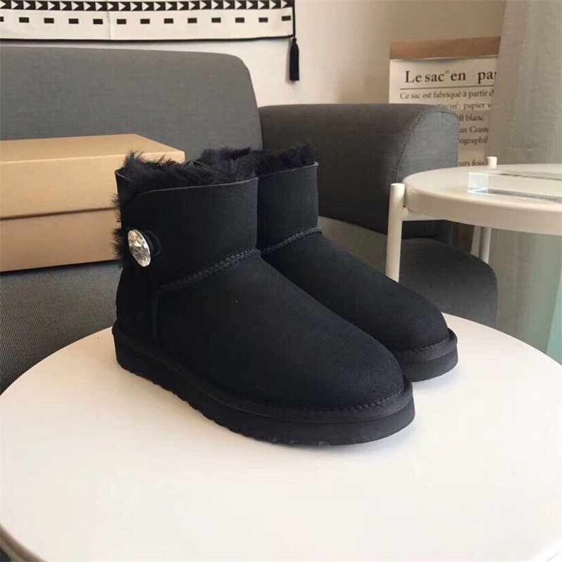Wholesale Winter Women's Snow Boots Ankle Women Shoes Girls Lady Designer Luxury Short Fluff Boots