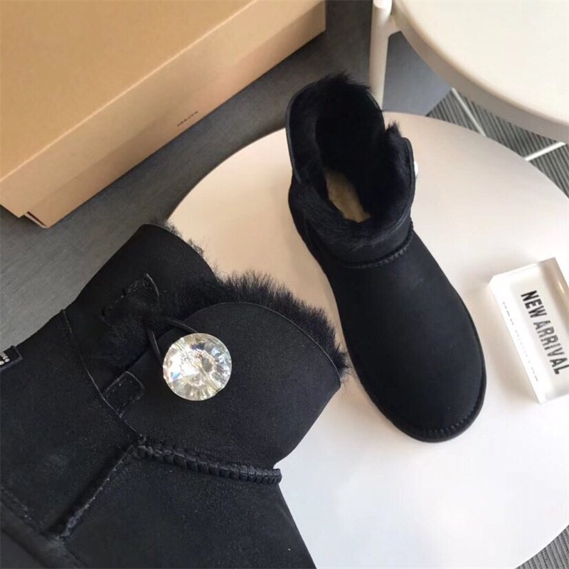 Wholesale Winter Women's Snow Boots Ankle Women Shoes Girls Lady Designer Luxury Short Fluff Boots
