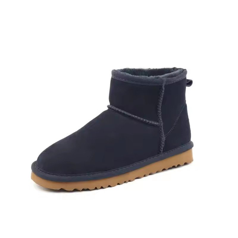 Original Designer Wool Lining Snow Boots Luxury Suede Leather Upper Woman Mini Warm Snow Boots