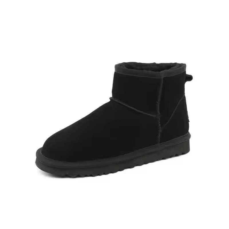 Original Designer Wool Lining Snow Boots Luxury Suede Leather Upper Woman Mini Warm Snow Boots