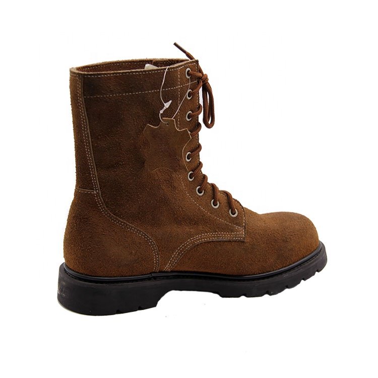 Leather Boots Classic Design Made in China Discount Price Hot Selling High Quality Breathable Men's Brown Cotton Fabric Midi