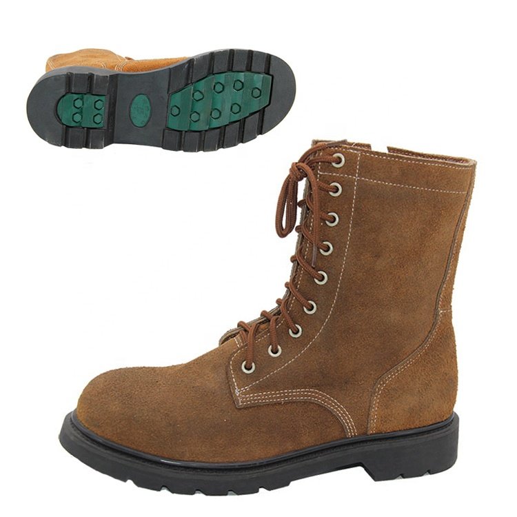 Leather Boots Classic Design Made in China Discount Price Hot Selling High Quality Breathable Men's Brown Cotton Fabric Midi