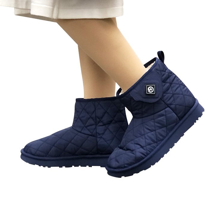 Winter Outdoor Snow Feet Warmer Waterproof USB Wireless Electric Rechargeable Heated Shoes Heating Boots for Women