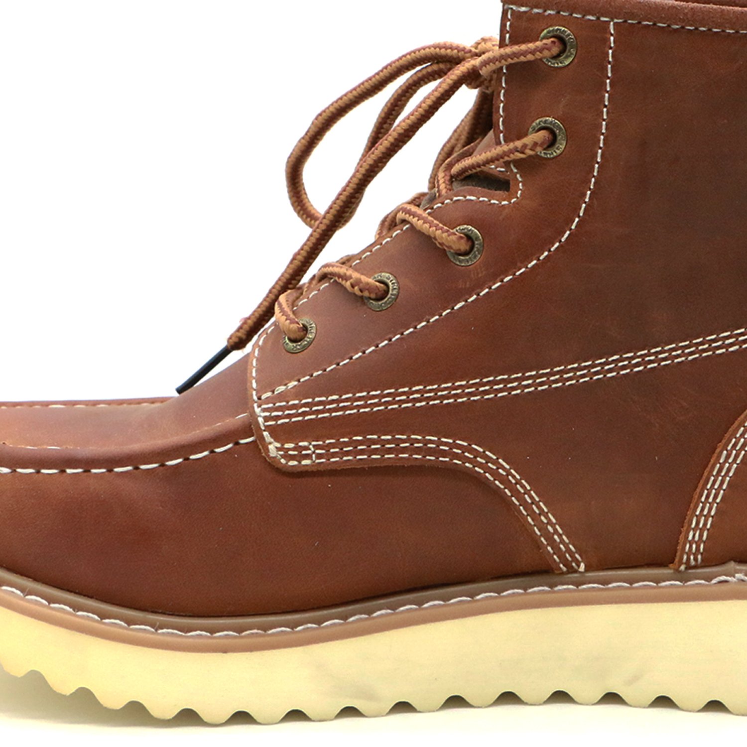 MaxiPact Unisex Work Safety Boots Crazy Horse Grain Leather Upper Texon midsole Cement Shoes