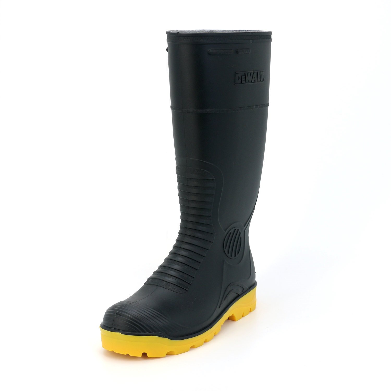 PVC working gumboot waterproof Knee-High wellington steel toe safety rain boots men