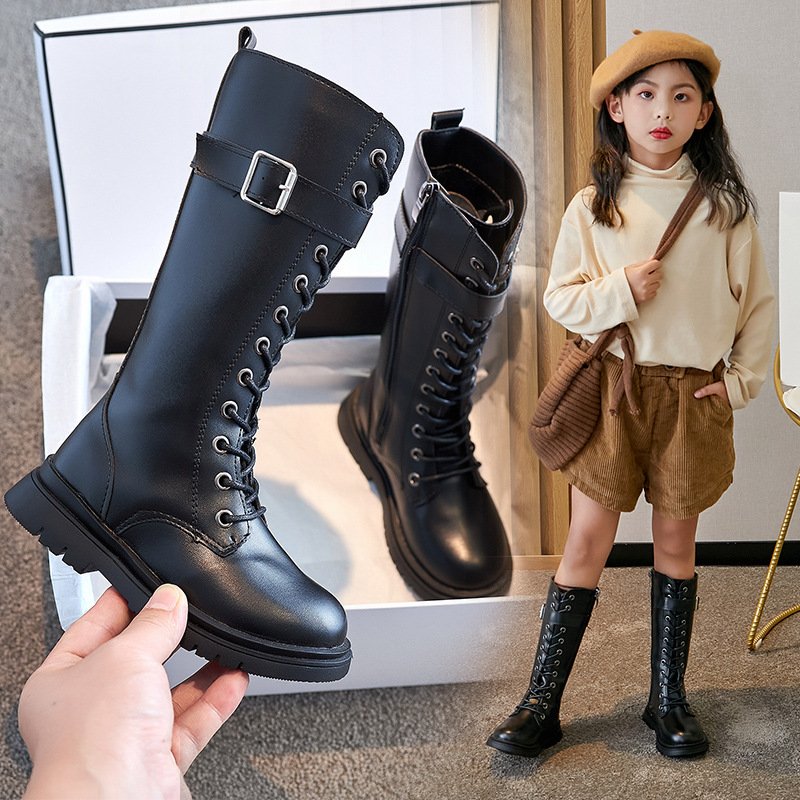 Hot Sale Autumn Winter Baby Children Shoes soild Sweet Kids Girls ankle Boots