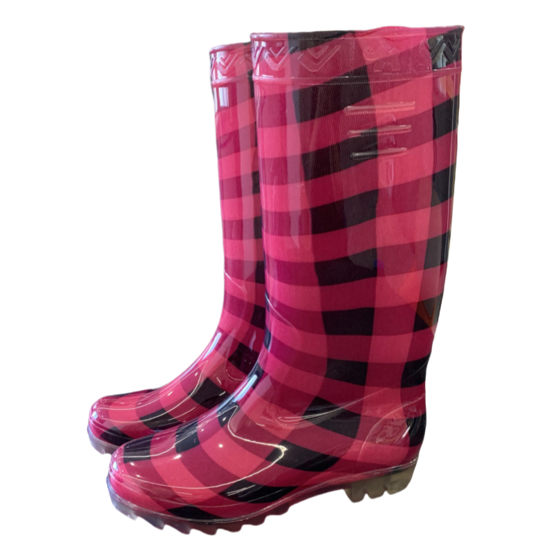 Fashion Ladies Long Rubber Boots Slip Transparent lightweight customized camouflage Rain Boots