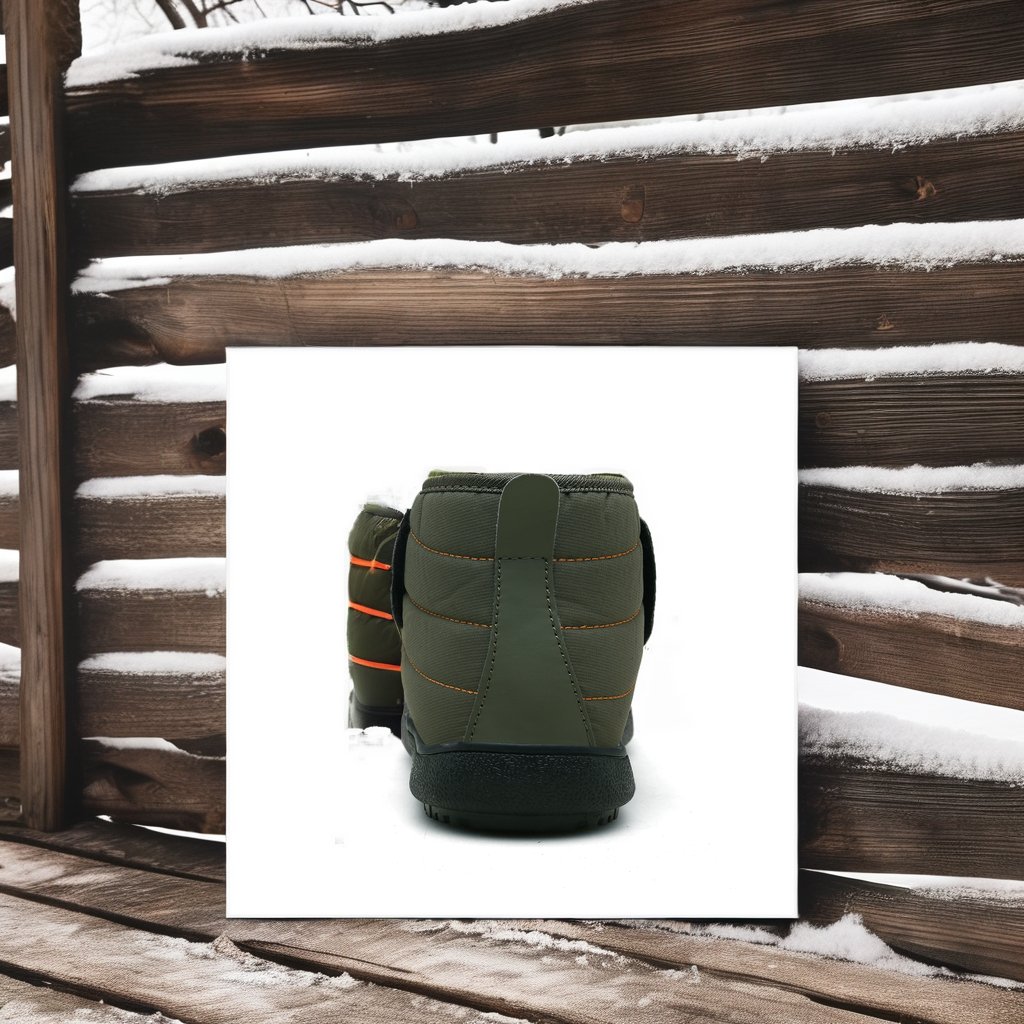Direct Buy from China Unisex Waterproof Anti-Slip Fur Snow Boots with round Toe Height Increasing Feature Lace-Up Closure Winter
