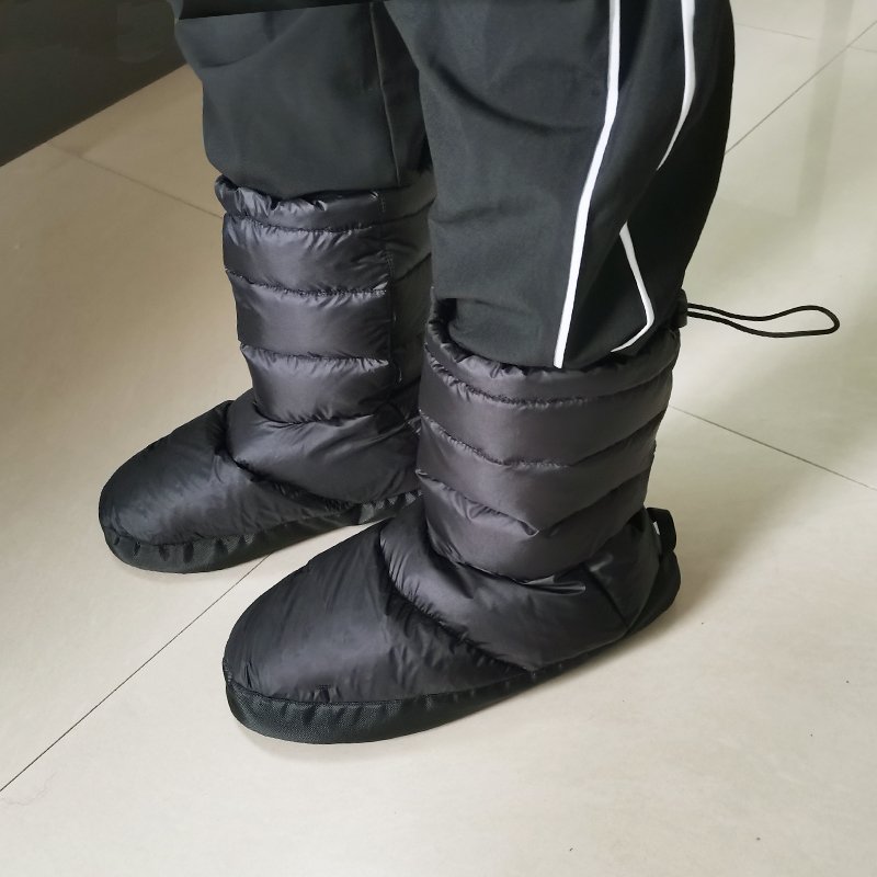 Lightweight Down Feather Filled Shoe Boots Slippers quilted warm down boots booties slippers
