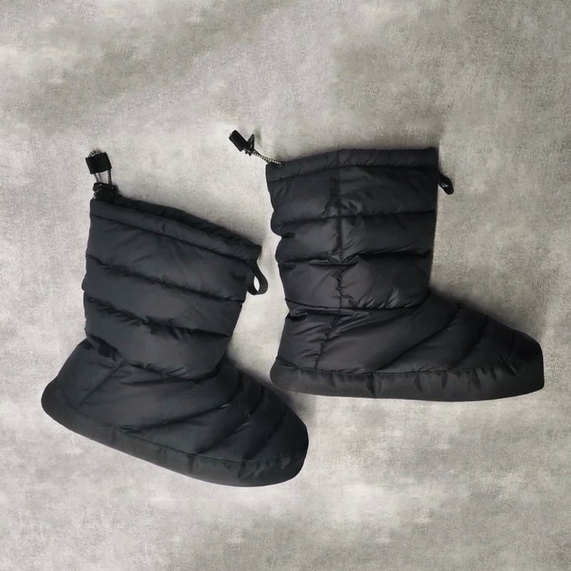 Lightweight Down Feather Filled Shoe Boots Slippers quilted warm down boots booties slippers