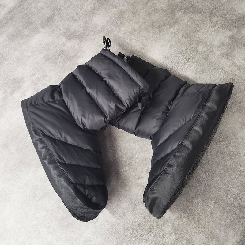 Lightweight Down Feather Filled Shoe Boots Slippers quilted warm down boots booties slippers