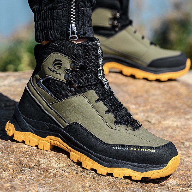 High Cut Nubuck Safety Boots Men Work Industrial Steel Toe Work Boots