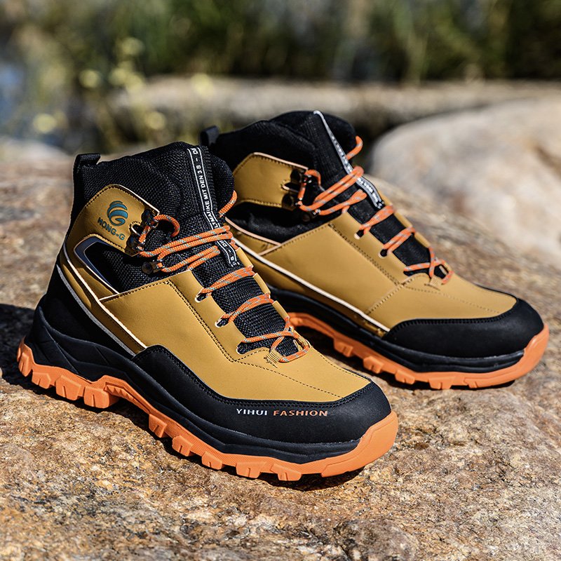 High Cut Nubuck Safety Boots Men Work Industrial Steel Toe Work Boots
