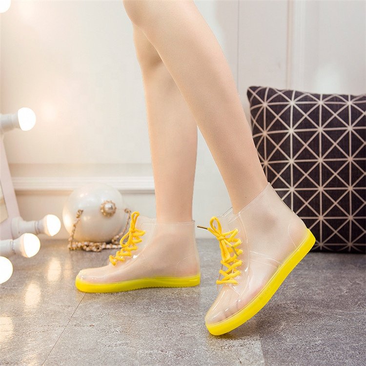 Wholesale Ankle Rain Boots Women Shoes Rain PU Waterproof Water Shoes Ladies Rain Shoes
