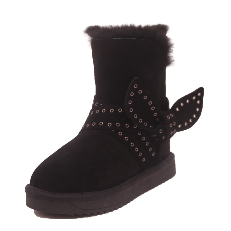 CF-009 100% Australian Double Face Winter Genuine Leather Attractive And Warm Latest Design Factory Winter Snow Boots Supplier