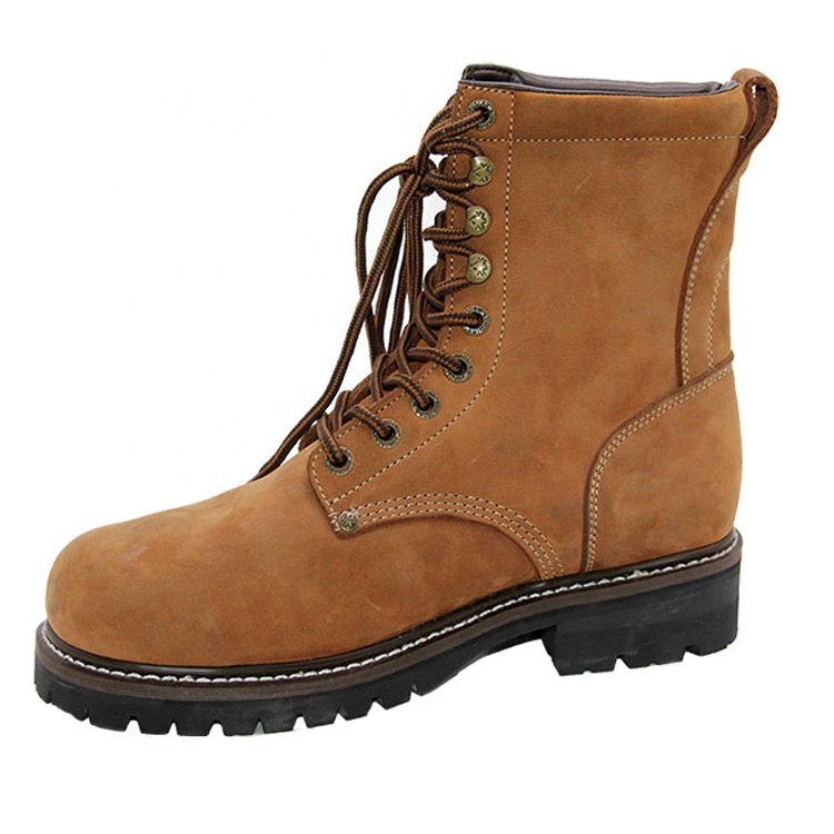 Lightweight High Quality Men's Shoes Autumn Brown Men's Work Leather Boots Desert Mid Casual Boots New Tide British
