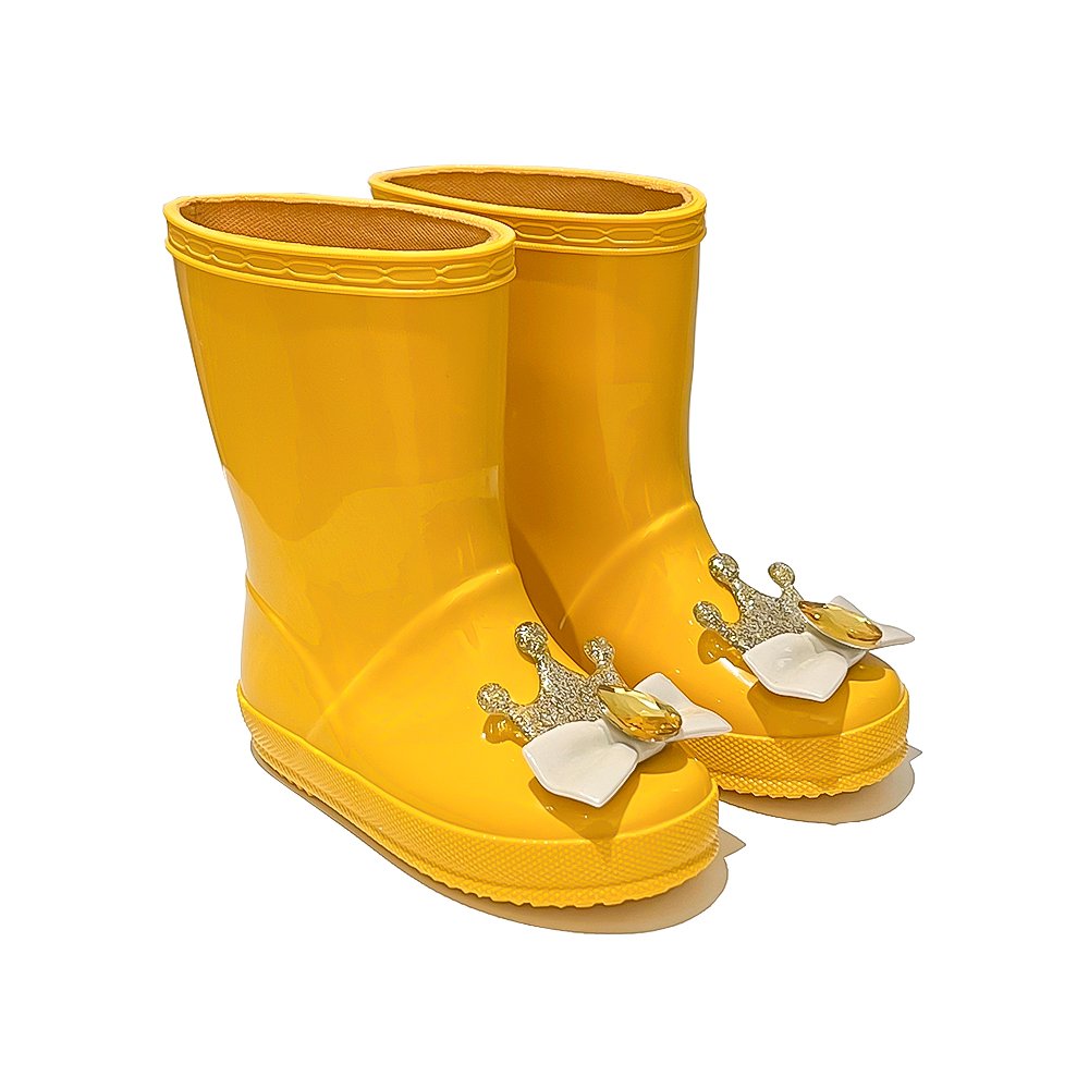 Children Jelly Midi Rain Boots Solid Color Hot Sale Baby Toddlers Soft Boys Girls Fancy Beautiful Water Shoes