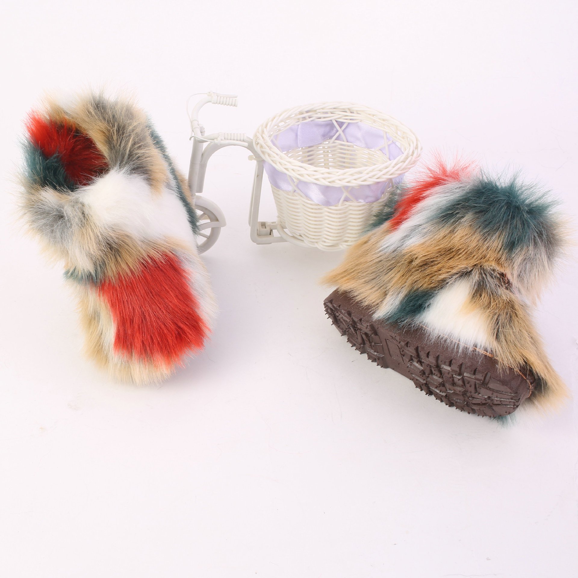 special design baby pink and colorful snow boots children luxury high quality shoes