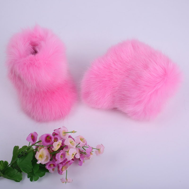 special design baby pink and colorful snow boots children luxury high quality shoes