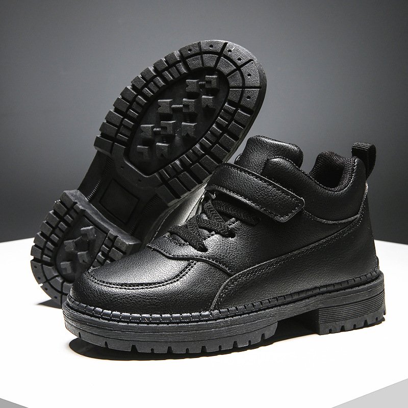 High quality children's Leather boots new spring and autumn boys' boots girls' short boots