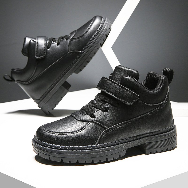 High quality children's Leather boots new spring and autumn boys' boots girls' short boots