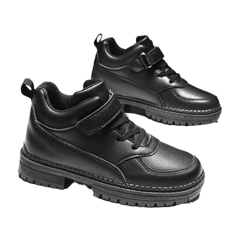 High quality children's Leather boots new spring and autumn boys' boots girls' short boots