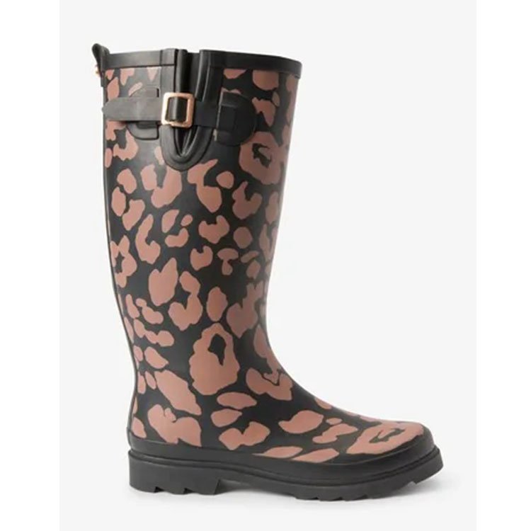 Fashion Adult All Season Flower Printed Rubber Wellies Wellington Waterproof Rain Boots For Women