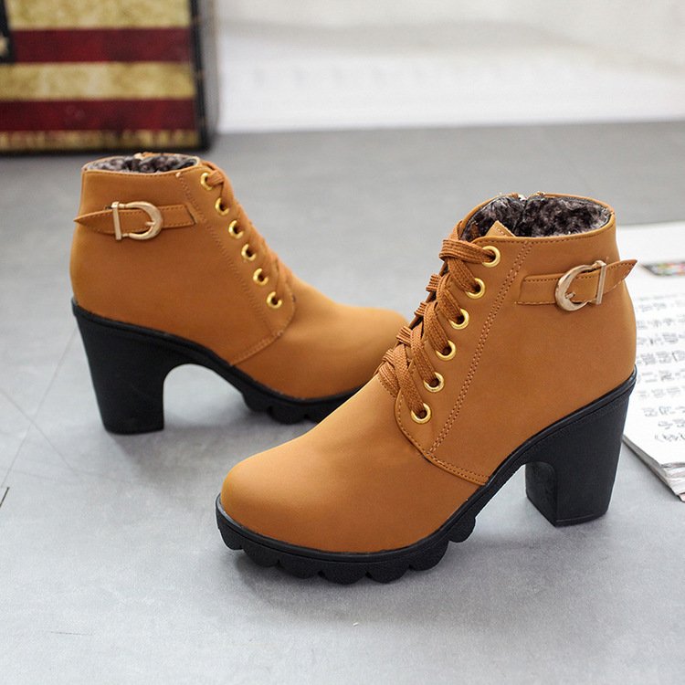 Women's Height Increasing Winter Boots Multi Color Warm And Comfortable Snow Boots Women