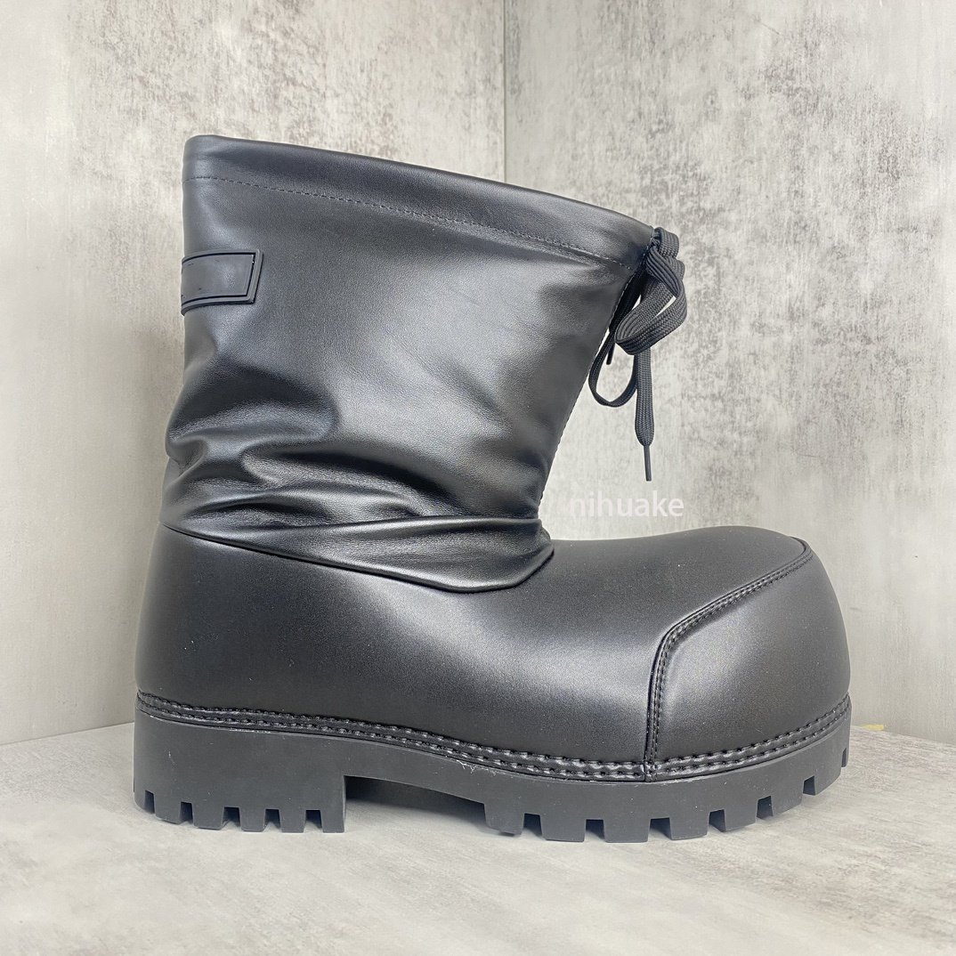 2024 Top Quality Men Women Designer Leather Shoes Men's Black Alaska Low snow Designer Boot