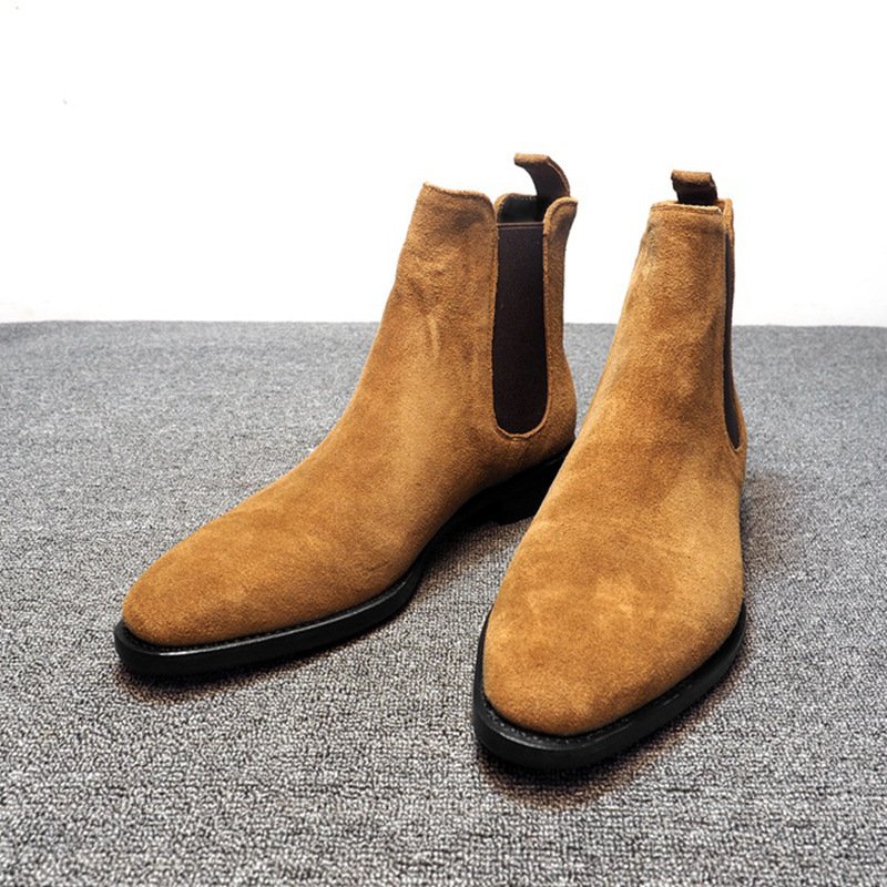 Dropshipping Suede Chelsea Casual Boots for Men Plus Size Men's Boots