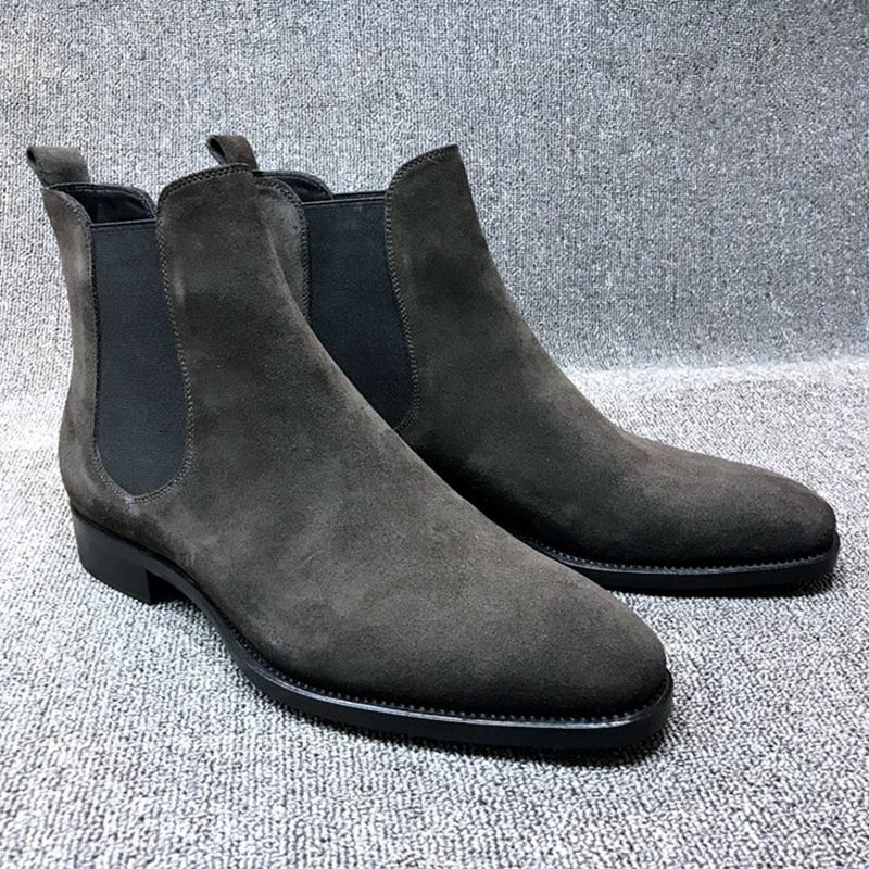 Dropshipping Suede Chelsea Casual Boots for Men Plus Size Men's Boots