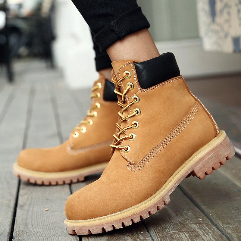 Fashion Leisure Martin Boots Men Outdoors Mountain Boots Rubber Boots For Men Waterproof