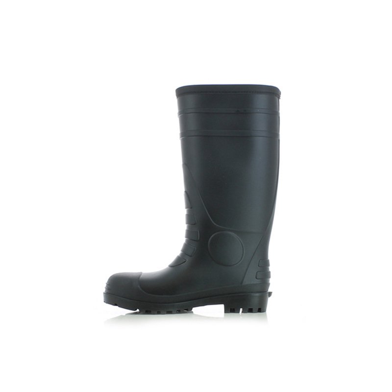 Botas De Trabajo Para Hombre High Quality Industry Use 100% Pvc Waterproof Steel Toe Steel Sole Safety Jogger Gum Rain Boots