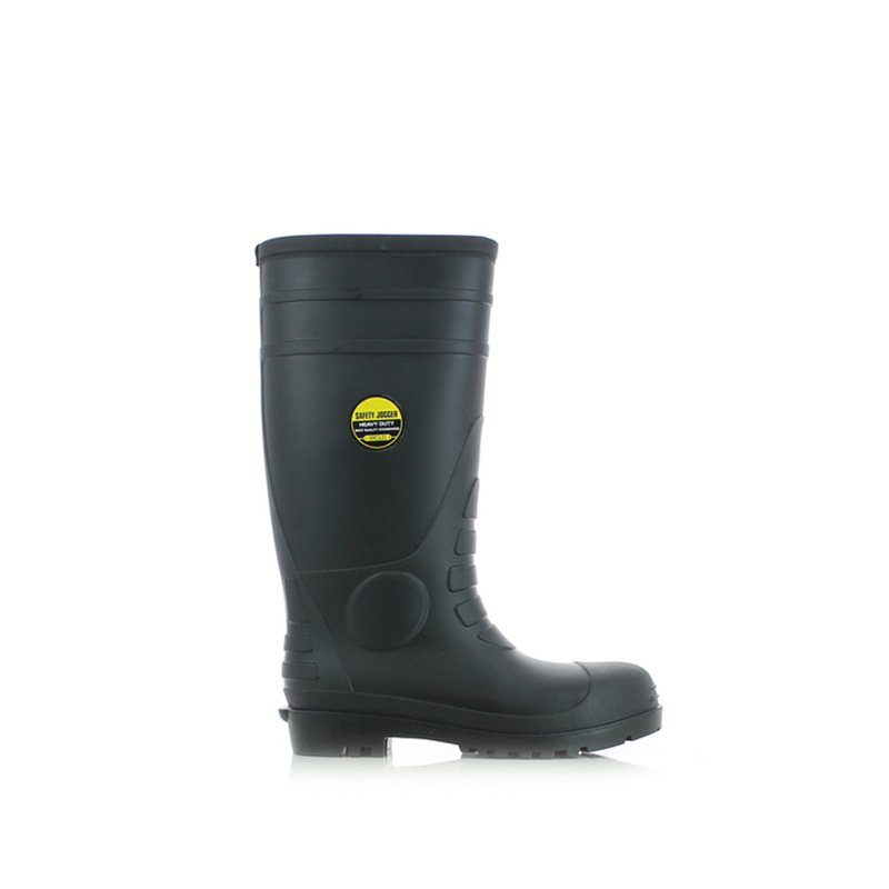 Botas De Trabajo Para Hombre High Quality Industry Use 100% Pvc Waterproof Steel Toe Steel Sole Safety Jogger Gum Rain Boots