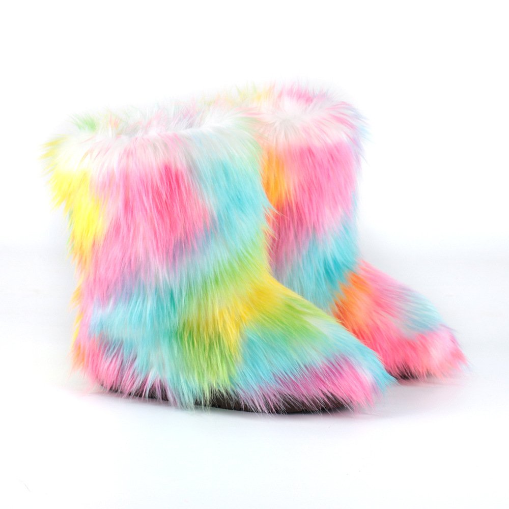 2022 Wholesale Stylish Winter Plush Ankle Boots for Women and Men