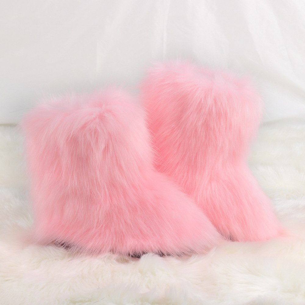 2022 Wholesale Stylish Winter Plush Ankle Boots for Women and Men