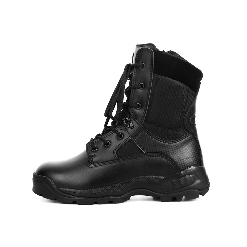 Tactical Durable Anti-slip Breathable Combat Boots Zipper Lace-up Boots For Mens