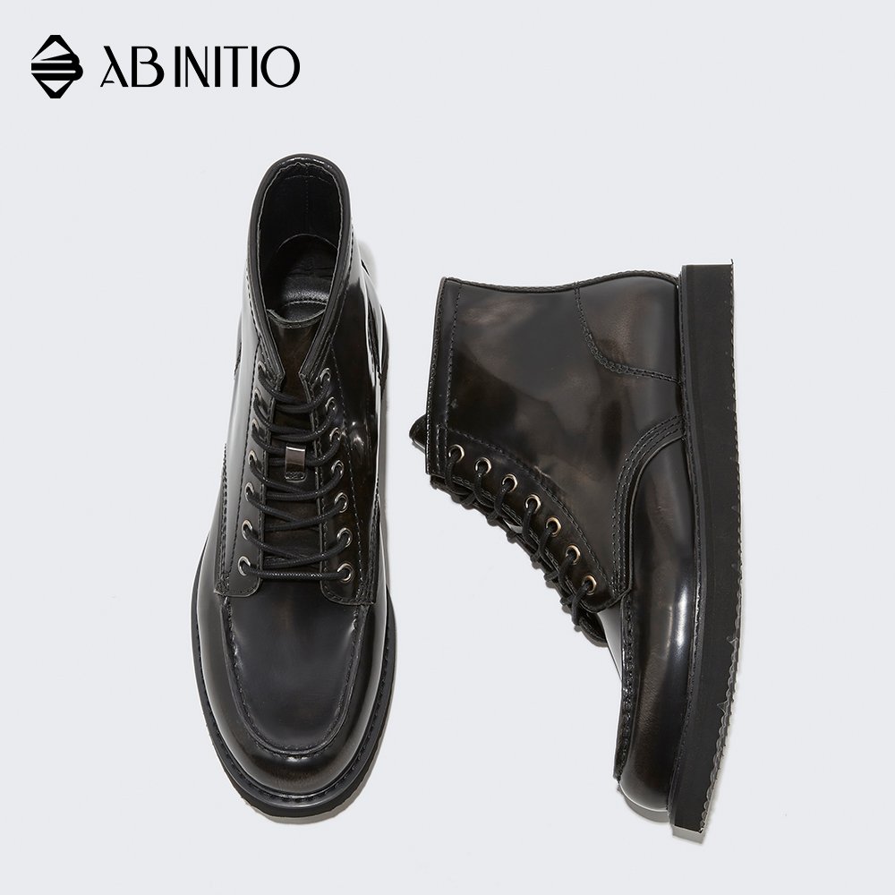 High Quality Modern Genuine Leather Ankle Shoes Men Business Boots