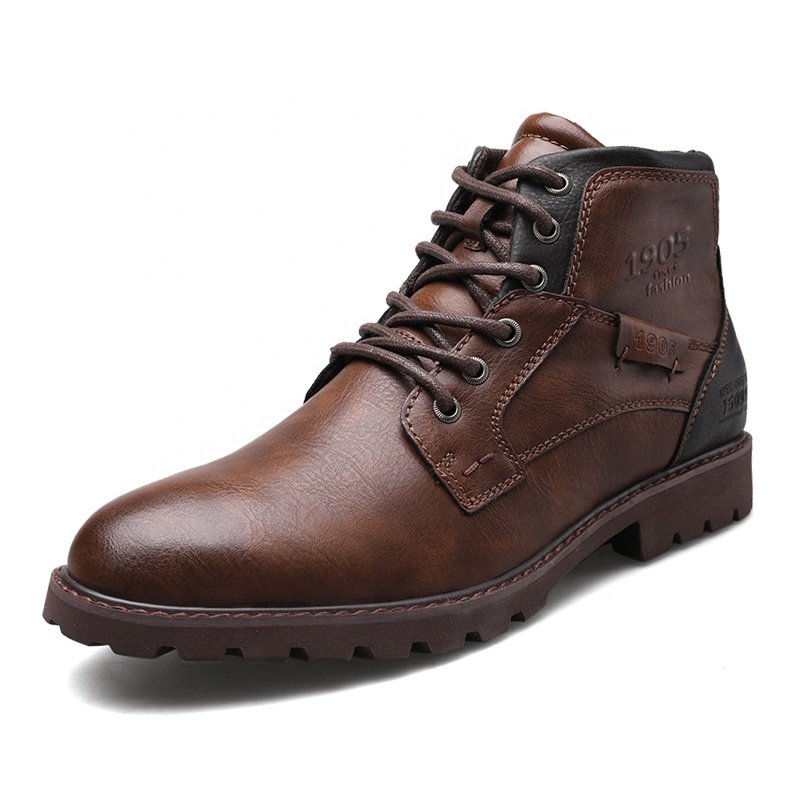 2020 Amazon Classic Fashion Men's young mens walking Martin Boots