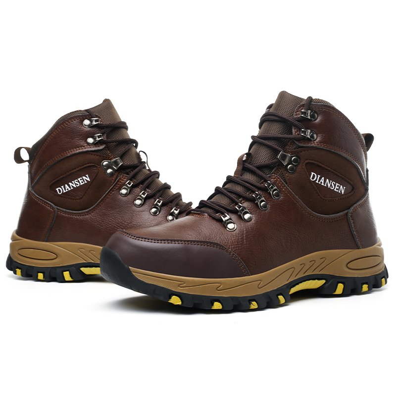 DianSen D865 Best Selling high cut Quality Work Fashion construction Safety boots Steel Toe Men Safety Shoes