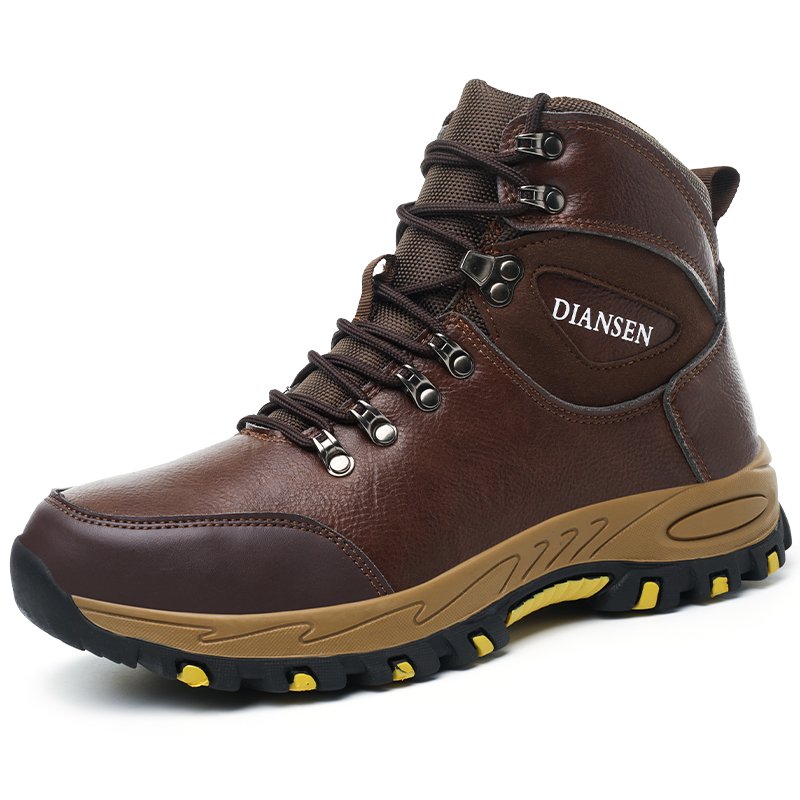 DianSen D865 Best Selling high cut Quality Work Fashion construction Safety boots Steel Toe Men Safety Shoes