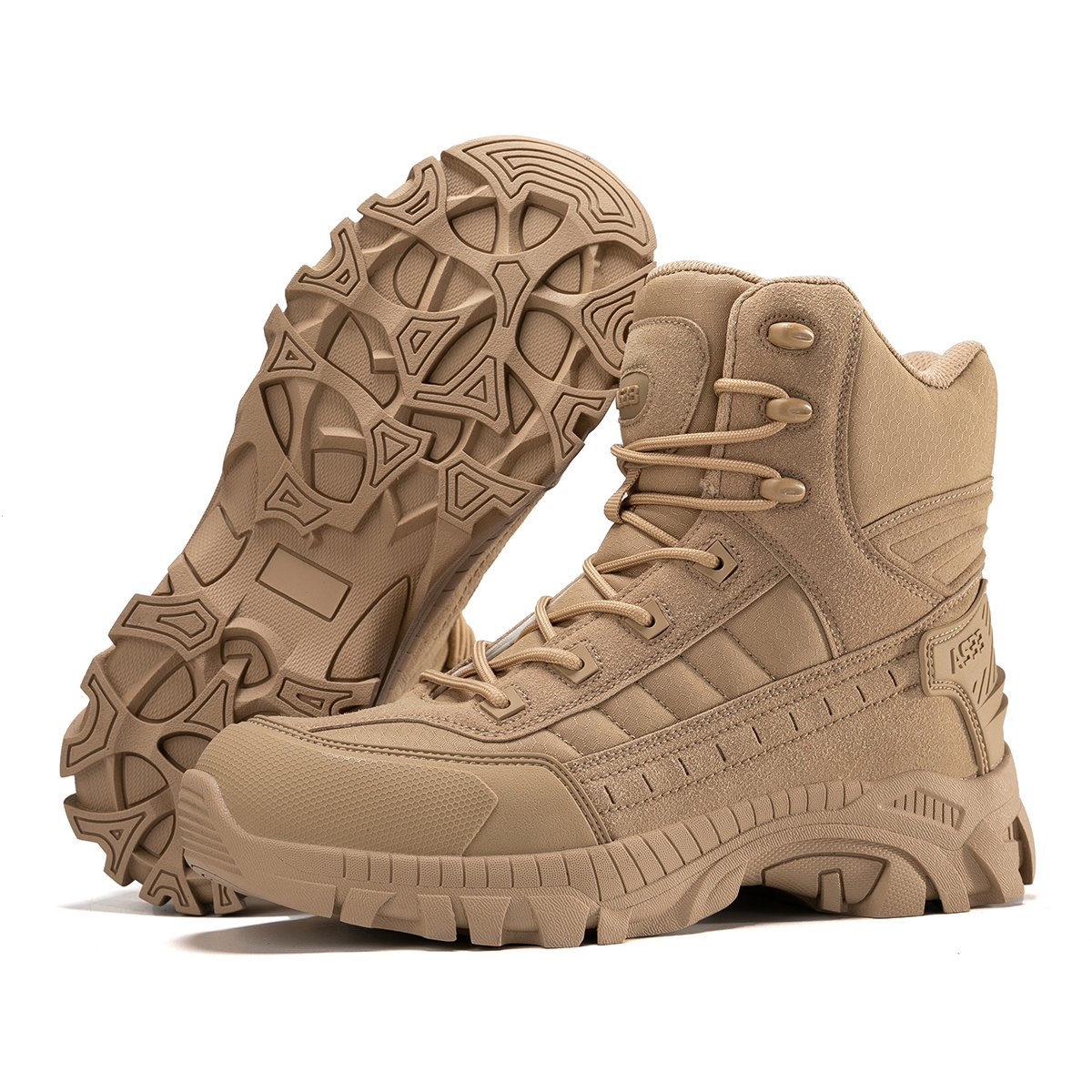 Yakeda Durable Outdoor Hiking Breathable Leather Botas Men Safety Camo Style Erkek Boots Combat Training Shoes Tactical Boots