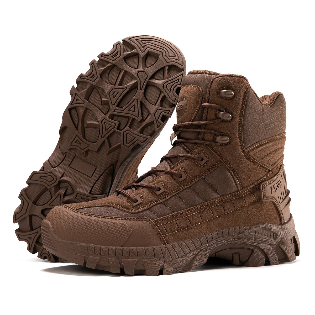 Yakeda Durable Outdoor Hiking Breathable Leather Botas Men Safety Camo Style Erkek Boots Combat Training Shoes Tactical Boots