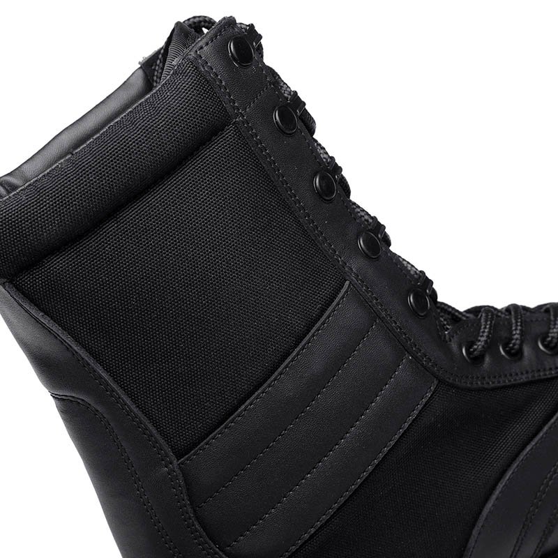 combat tactical officer training black split leather 1618 thickness combat boots