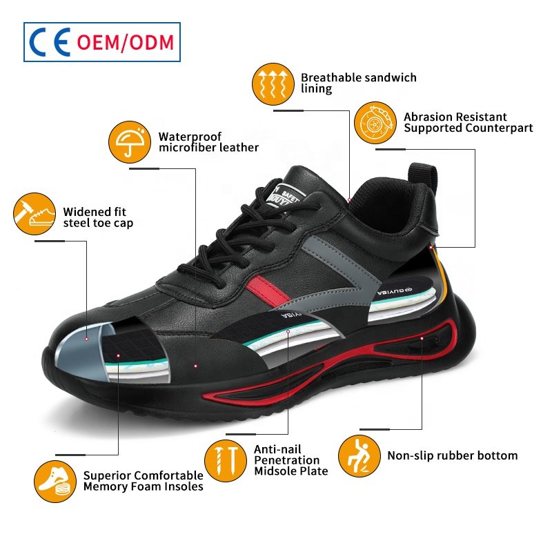 GUYISA Steel Toe Safety Shoes Waterproof Safety shoes Boots shoes