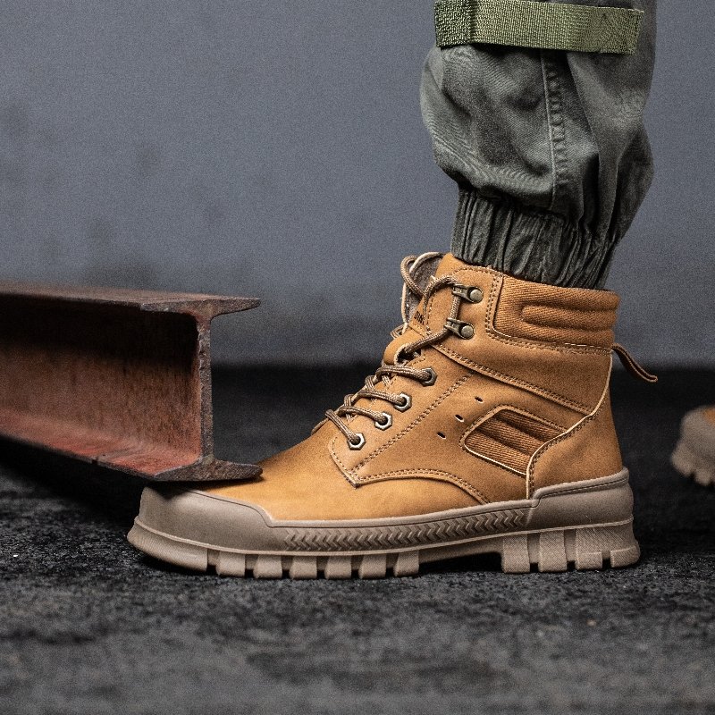 Hot Selling Industrial Protective Breathable Work Boot Casual Trainers Steel Toe Caps Safety Shoes for Men Case Black Auto Mesh
