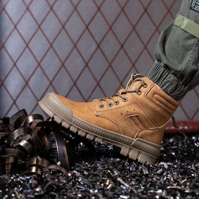 Hot Selling Industrial Protective Breathable Work Boot Casual Trainers Steel Toe Caps Safety Shoes for Men Case Black Auto Mesh