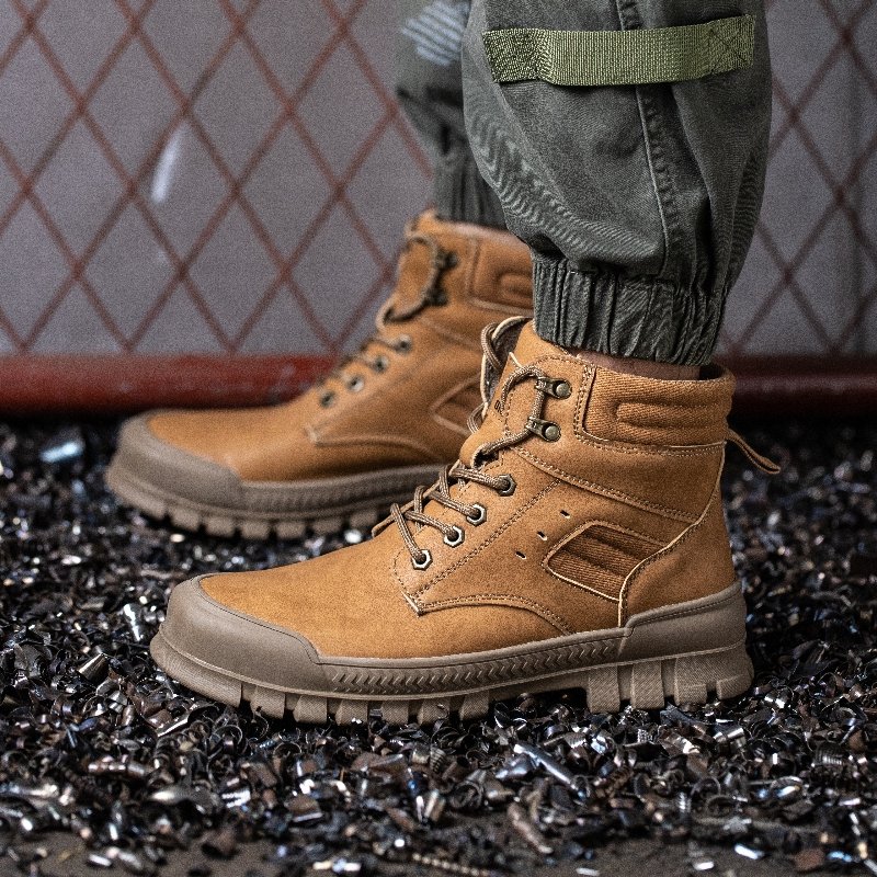 Hot Selling Industrial Protective Breathable Work Boot Casual Trainers Steel Toe Caps Safety Shoes for Men Case Black Auto Mesh